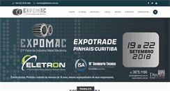Desktop Screenshot of expomac.com.br