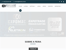 Tablet Screenshot of expomac.com.br